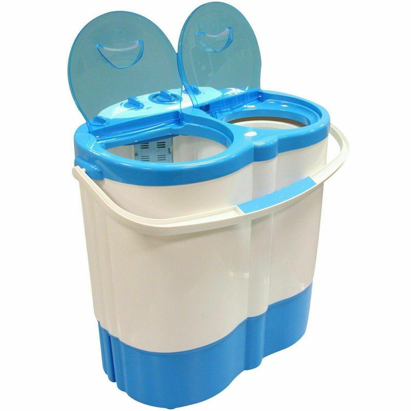 Portable Twin Tub Washing Machine Spin Dryer Camping Caravan Motorhome Student Leisurewize - Dynamic Drive