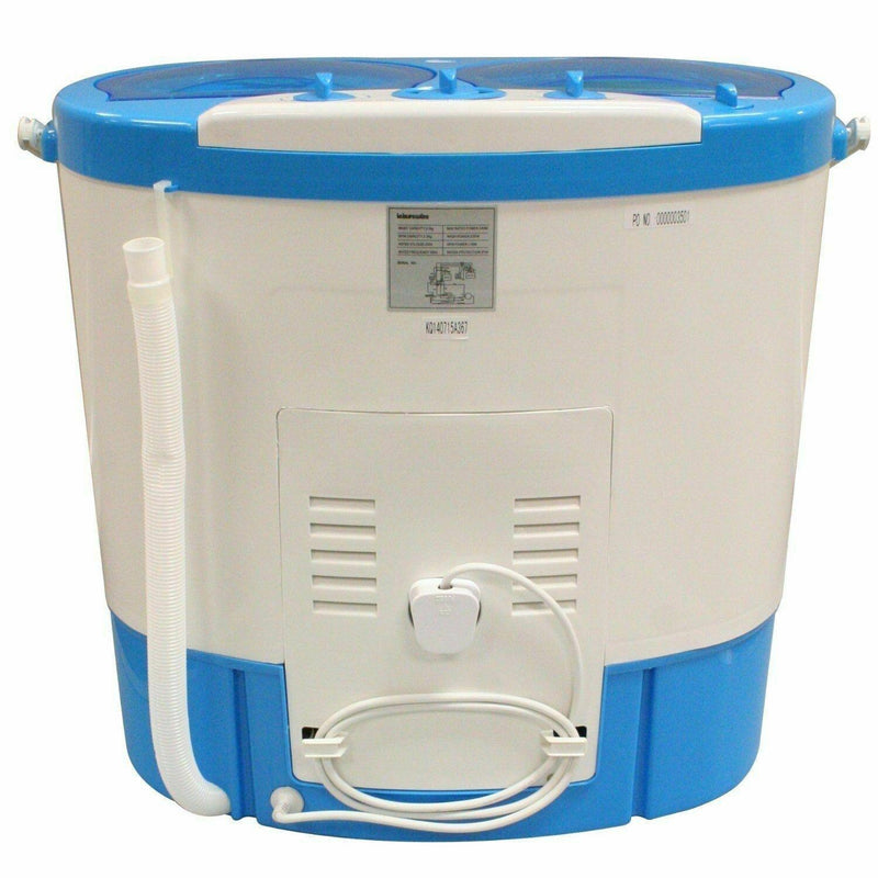 Portable Twin Tub Washing Machine Spin Dryer Camping Caravan Motorhome Student Leisurewize - Dynamic Drive