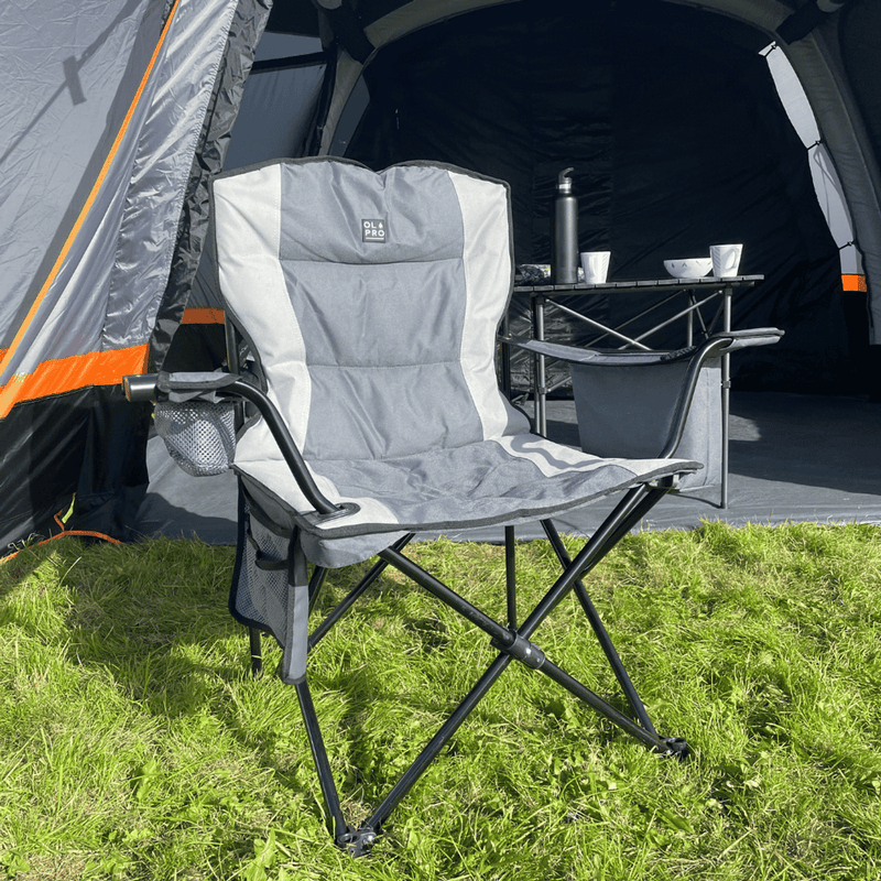 Olpro Henwick Chair Grey & Black Olpro - Dynamic Drive