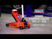 Sealey Trolley Jack 3 Tonne 3290CX Sealey - Dynamic Drive