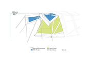 Zempire Pro TL TC Awning Wall Set V2 Tent Accessory Zempire - Dynamic Drive