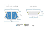 Zempire Pro TL TC Awning Wall Set V2 Tent Accessory Zempire - Dynamic Drive