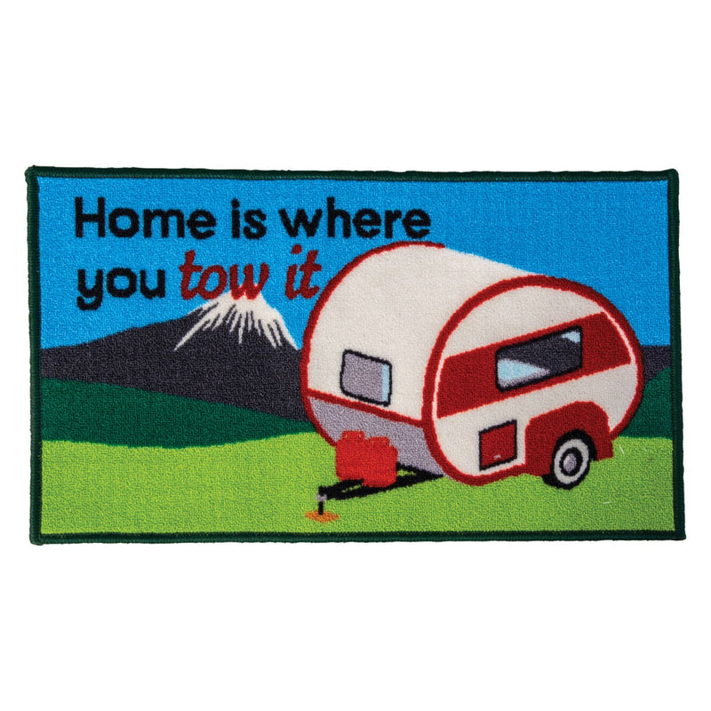 Quest Caravan Home Is Where You Tow It Indoor Door Mat Washable 40 x 70cm Quest - Dynamic Drive