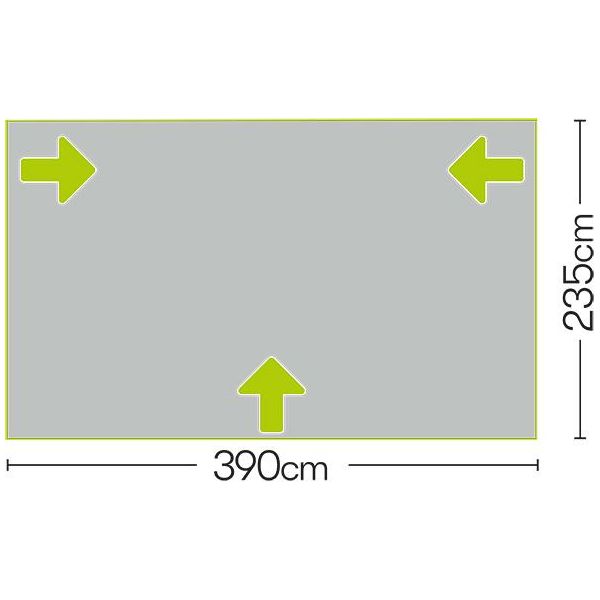 Quest Falcon 390 Super Lightweight Air Inflatable Caravan Porch Awning 2022 Quest - Dynamic Drive