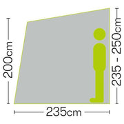 Quest Falcon 390 Super Lightweight Poled Caravan Porch Awning 2022 Quest - Dynamic Drive