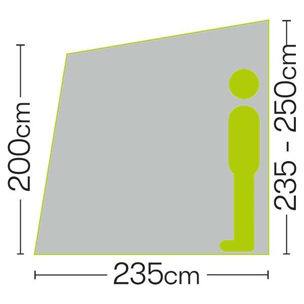 Quest Falcon 390 Super Lightweight Poled Caravan Porch Awning 2022 Quest - Dynamic Drive