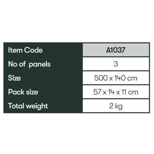 Quest Falcon 500 Windbreak Camping Fishing Caravan Portable 500 x 140cm A103 Quest - Dynamic Drive