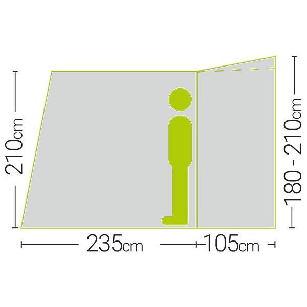 Quest Falcon AIR 300 LOW Inflatable Drive Away Campervan Awning 180-210cm Quest - Dynamic Drive