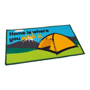 Quest Home Is Where You Pitch It Indoor Door Mat Washable 40 x 70cm Tent Camping Quest - Dynamic Drive