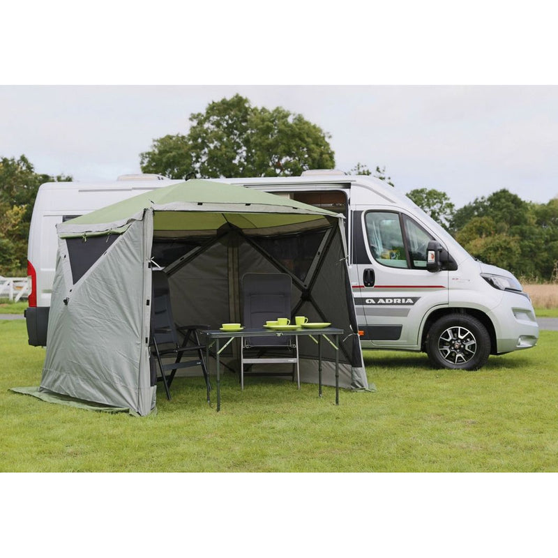 Quest Instant Spring Up Screen House 4 Gazebo Side Walls Blinds (1 Pair) Grey Quest - Dynamic Drive