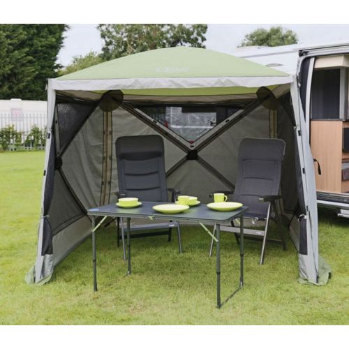 Quest Instant Spring Up Screen House 4 Gazebo Side Walls Blinds (1 Pair) Grey Quest - Dynamic Drive
