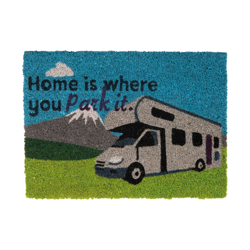 Quest Motorhome Door Mat Home Is Where You Park It Outdoor Heavy Duty Coir Quest - Dynamic Drive
