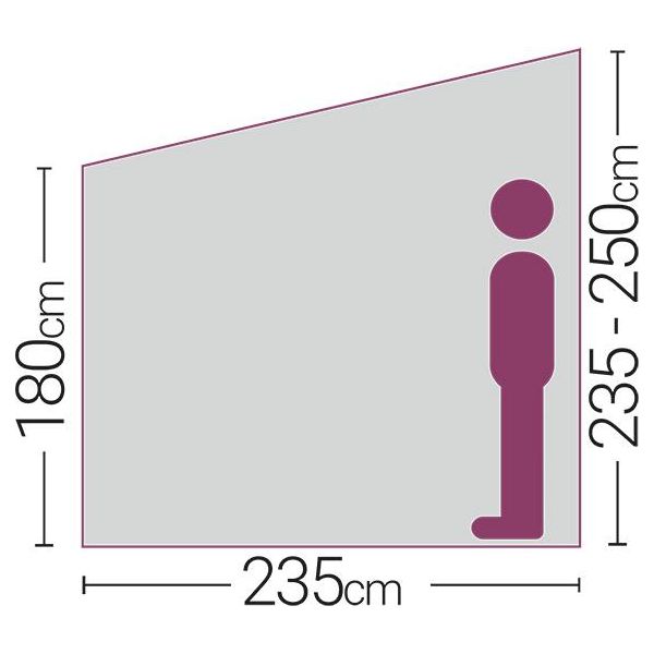 Quest Premium Steel Poled Kensington Caravan Porch Awning Any Season Quest - Dynamic Drive