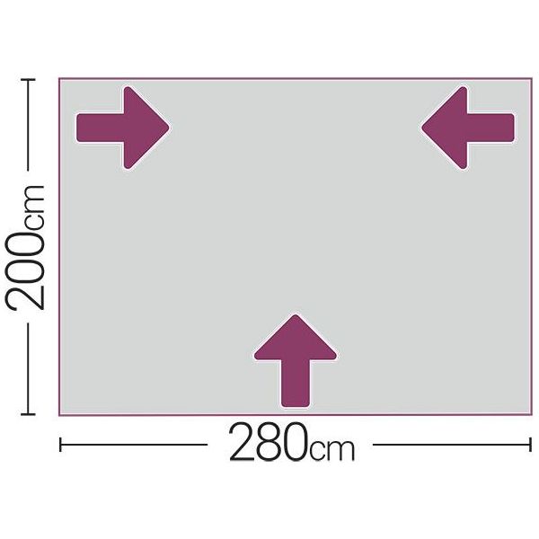 Quest Windsor Premium Steel Poled Touring Caravan Porch Awning All Season Quest - Dynamic Drive