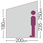 Quest Windsor Premium Steel Poled Touring Caravan Porch Awning All Season Quest - Dynamic Drive