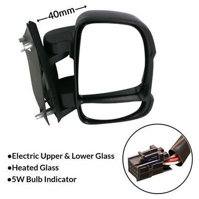 Replacement Mirror Assembly R/H Short Arm Electric 2006-14 Ducato Boxer Jumper DUC UK Camping And Leisure - Dynamic Drive