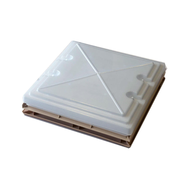 Roof Vent Sky Light Caravan Motorhome 400 x 400mm Flynet Beige MPK Rooflight MPK - Dynamic Drive