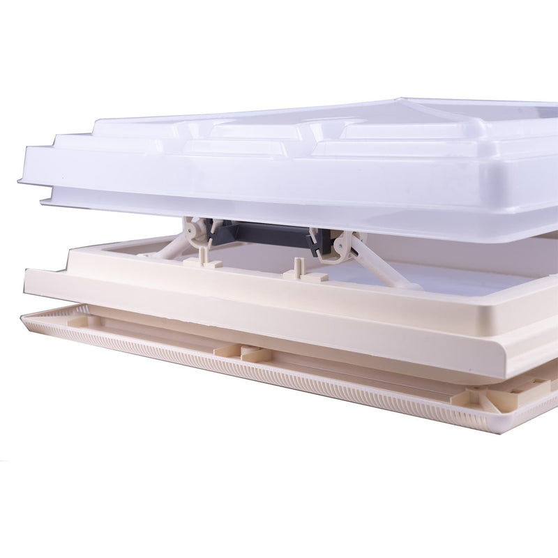 Roof Vent Sky Light Caravan Motorhome 400 x 400mm Flynet White MPK Rooflight MPK - Dynamic Drive