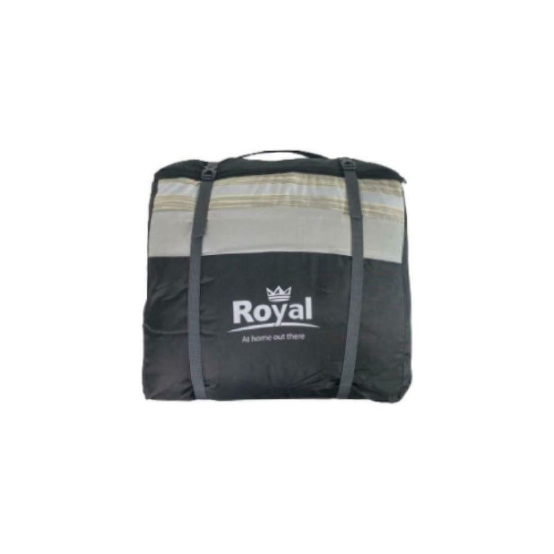 Royal Leisure Sleeping Bag Grey Stripe Premium 60Oz Camping Outdoors Travel Home Royal - Dynamic Drive