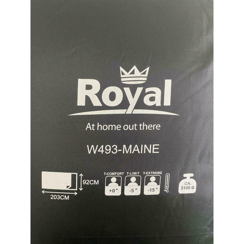 Royal Leisure Sleeping Bag Maine Premium 60Oz Camping Outdoors Travel Home Royal - Dynamic Drive