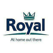 Royal Windbreak Steel Poles 3 Panel Clear Window Camping Motorhome Awning Beach Royal - Dynamic Drive