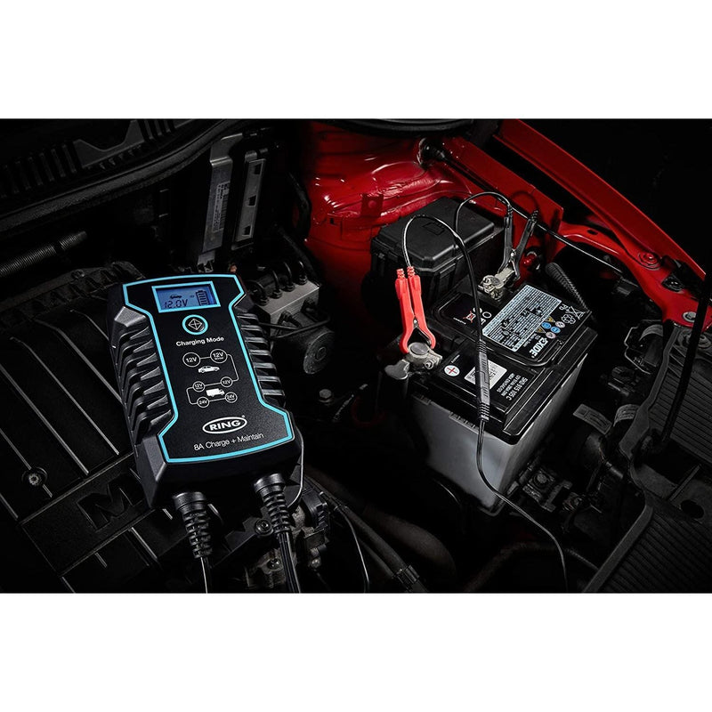 RSC808 Ring 8A Smart Charger and Battery Maintainer Ring Automotive - Dynamic Drive