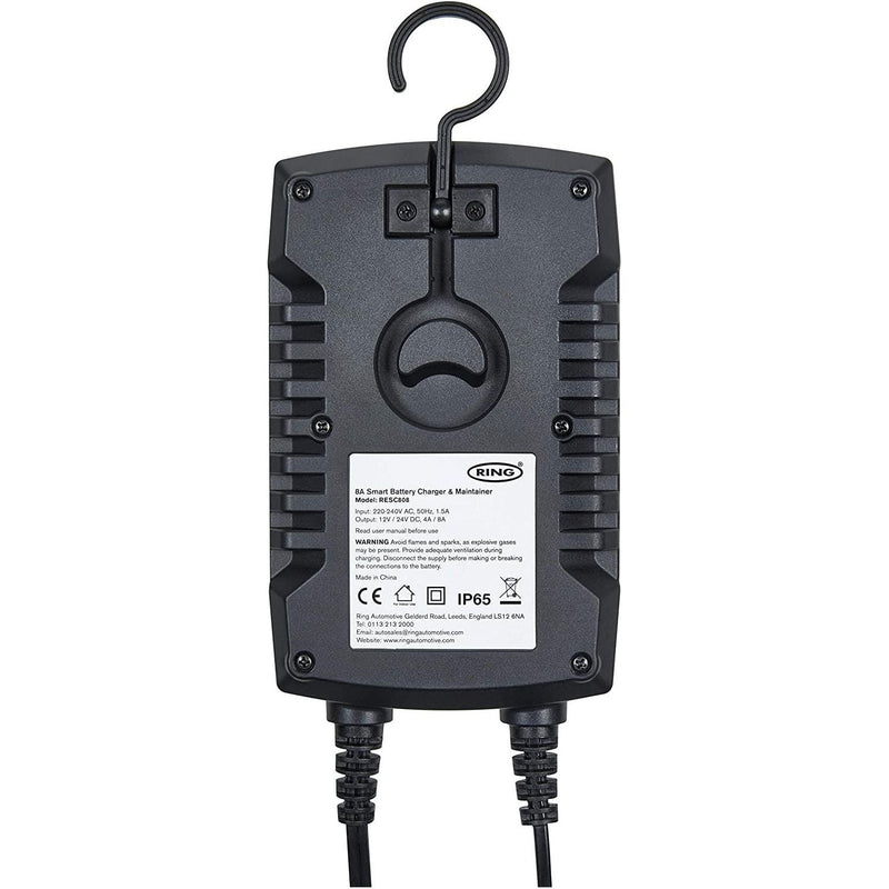 RSC808 Ring 8A Smart Charger and Battery Maintainer Ring Automotive - Dynamic Drive