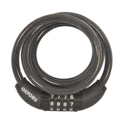 SAS Oxford Combi 10mm Coil Cable Lock, 1.5 metres long Bike Trailer Motorhome SAS - Dynamic Drive