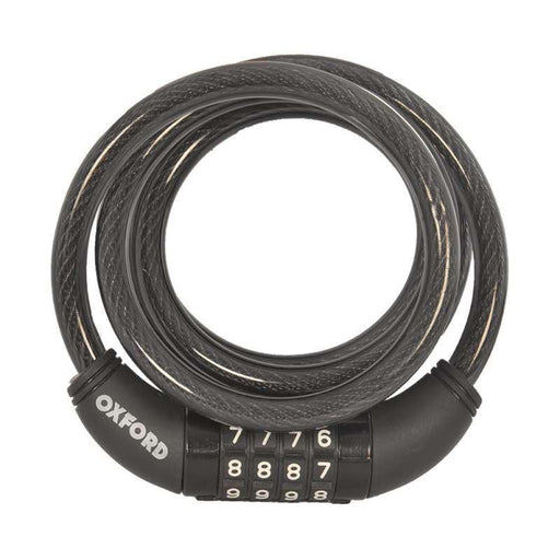 SAS Oxford Combi 10mm Coil Cable Lock, 1.5 metres long Bike Trailer Motorhome SAS - Dynamic Drive