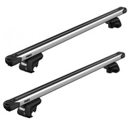 Thule SlideBar Evo Roof Bars Aluminum fits Volkswagen Amarok 2023- 4 doors with Raised Rails - Thule - NN4 Online