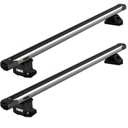 Thule SlideBar Evo Roof Bars Aluminum fits Ford Transit Connect Van 2014-2023 4-dr with Flush Rails - Thule - NN4 Online