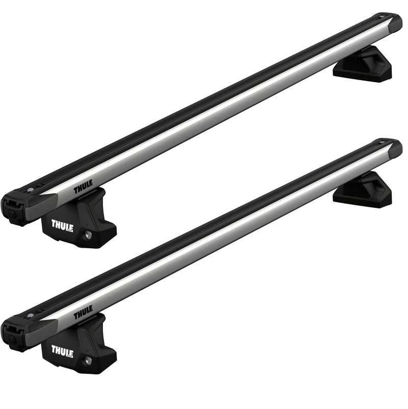 Thule SlideBar Evo Roof Bars Aluminum fits Ford Transit Connect Van 2014-2023 4-dr with Flush Rails - Thule - NN4 Online