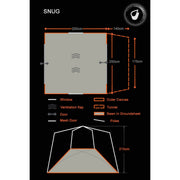 Olpro Snug Poled Tailgate Awning (steel Legs Fibreglass Roof ) Olpro - Dynamic Drive