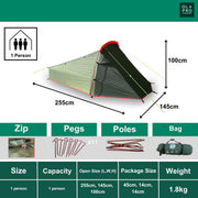 Olpro Solo - Lightweight 1 Person Tent (Ripstop) Olpro - Dynamic Drive