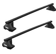 Thule SquareBar Evo Roof Bars Black fits Volkswagen Virtus 2018- 4 doors with Normal Roof - Thule - NN4 Online