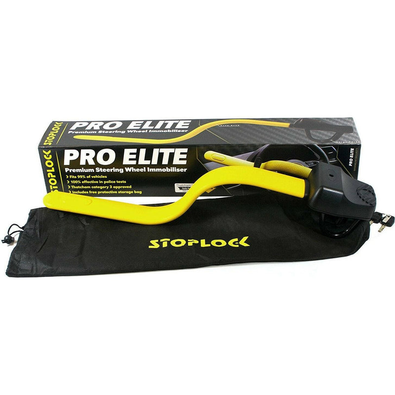 Stoplock Pro Elite Premium Steering Wheel Immobiliser Lock Deep Bend Anti Theft Stoplock - Dynamic Drive