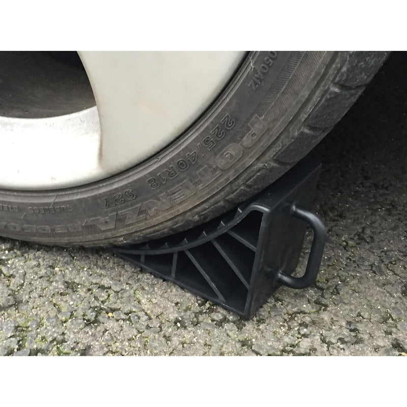Streetwize LWACC72 Plastic Car Caravan Boat Trailer Wheel Chock Stop Stopper Leisurewize - Dynamic Drive