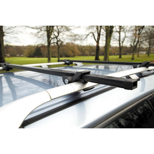 Summit Value Steel Roof Bars fits Ssangyong Actyon 2005-2016 Double Cab 5-dr with Raised Rails - Summit Shop