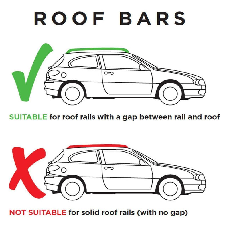 Summit Roof Bars to Fit Cars with Raised Rails Summit - Dynamic Drive