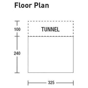 SunnCamp Swift Van 325 Low 180-210cm Campervan Poled Driveaway Awning SunnCamp - Dynamic Drive