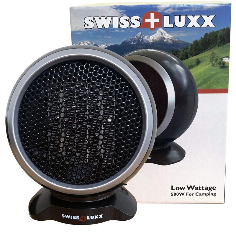 Swiss Luxx 500W Low Wattage Mini Ceramic Camping Caravan Motorhome Heater - 2219 - Swiss Luxx - NN4 Online