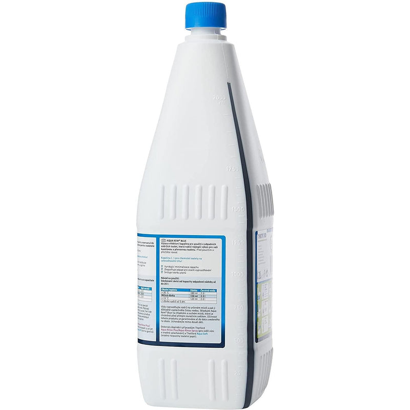 Thetford Aqua Kem Blue Caravan & Motorhome Toilet Chemical Fluid 2L Thetford - Dynamic Drive