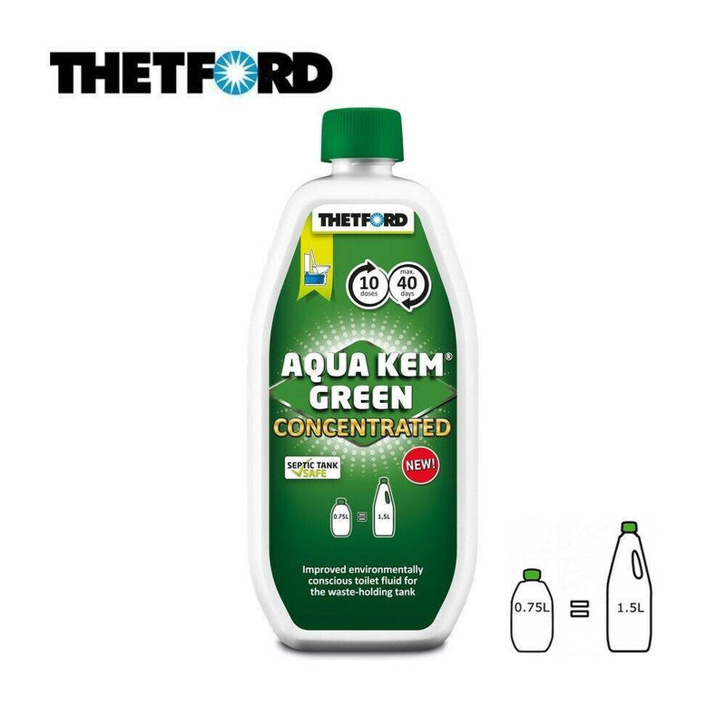 Thetford Aqua Kem Green Concentrated Caravan & Motorhome Toilet Fluid Chemical Thetford - Dynamic Drive