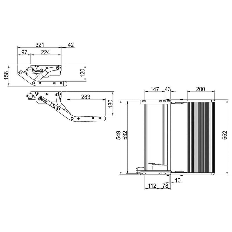 Thule 12V Electric V15 Dropdown Step 550 Motorhome Caravan Omnistep 309968 Thule - Dynamic Drive