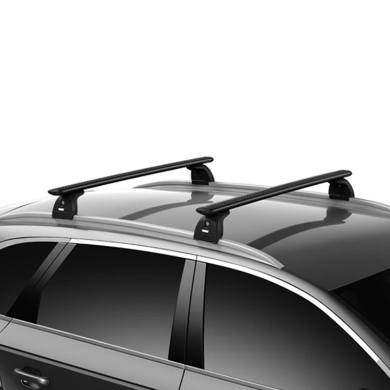Thule WingBar Evo Roof Bars full kit 711220 710600 186219 installed on vehicle