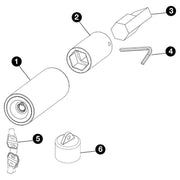 Torpedo Full Stop Purpleline Security Corner Steady Leg Lock Caravan Accessory Purpleline - Dynamic Drive