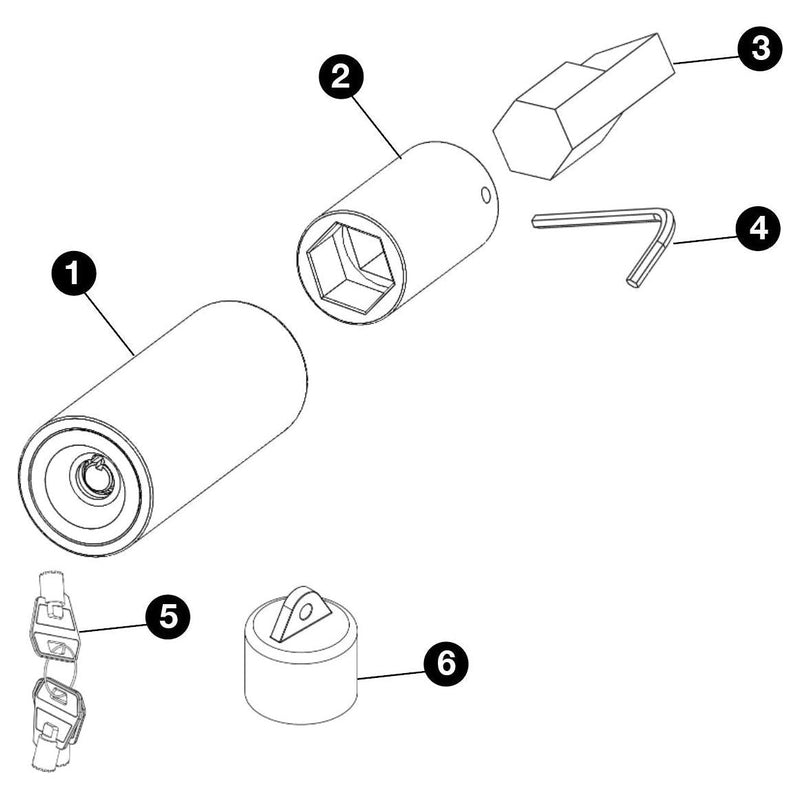 Torpedo Full Stop Purpleline Security Corner Steady Leg Lock Caravan Accessory Purpleline - Dynamic Drive