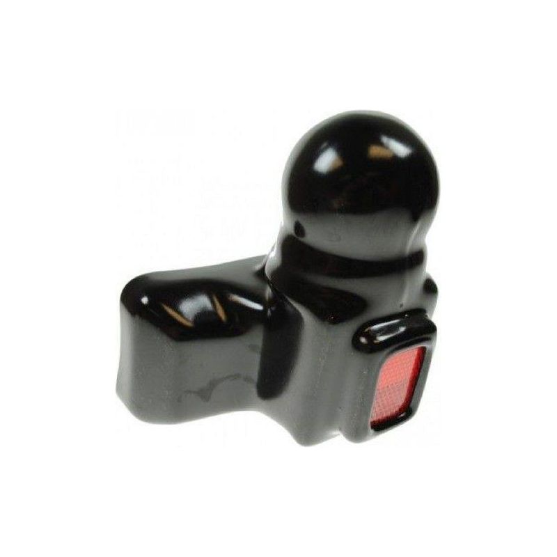 Towball Black Standard 50mm Heavy Duty E Approved Hitch Head Tow 90mm Fixings Maypole - Dynamic Drive