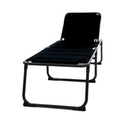 Travellife Barletta lounger Relax Black Camping Chair Sunbed Travellife - Dynamic Drive