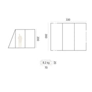 Trigano Bivouac Pole Motorhome Driveaway Awning 3.3m Depth TRIGANO - Dynamic Drive